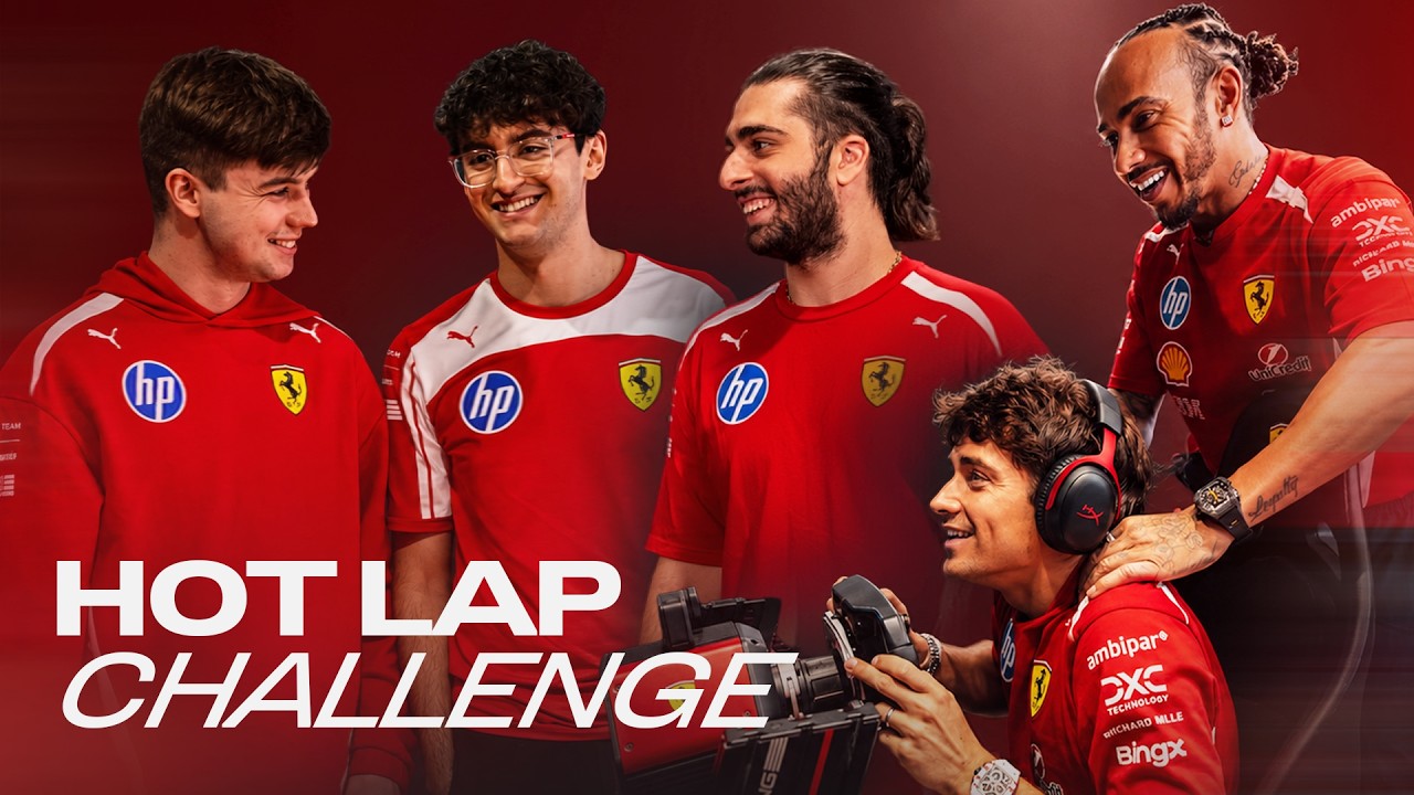 Lewis Hamilton and Charles Leclerc vs. Scuderia Ferrari HP Esports Team!